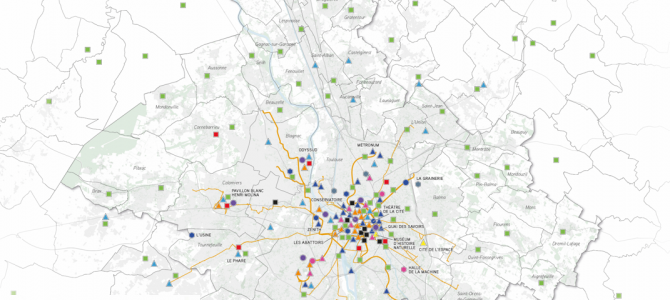 Une cartographie des lieux culturels dans l’agglomération toulousaine